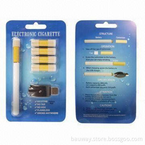 Rechargeable USB E-cigarettes with Available in 140 Flavors, Measuring 116 x 9.0mm